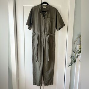 Everlane The Fatigue Short-Sleeve Jumpsuit - Kalamata